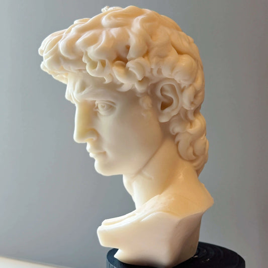 David Head Sculptural Candle | 11" Bust - handmade home fragrance gift
