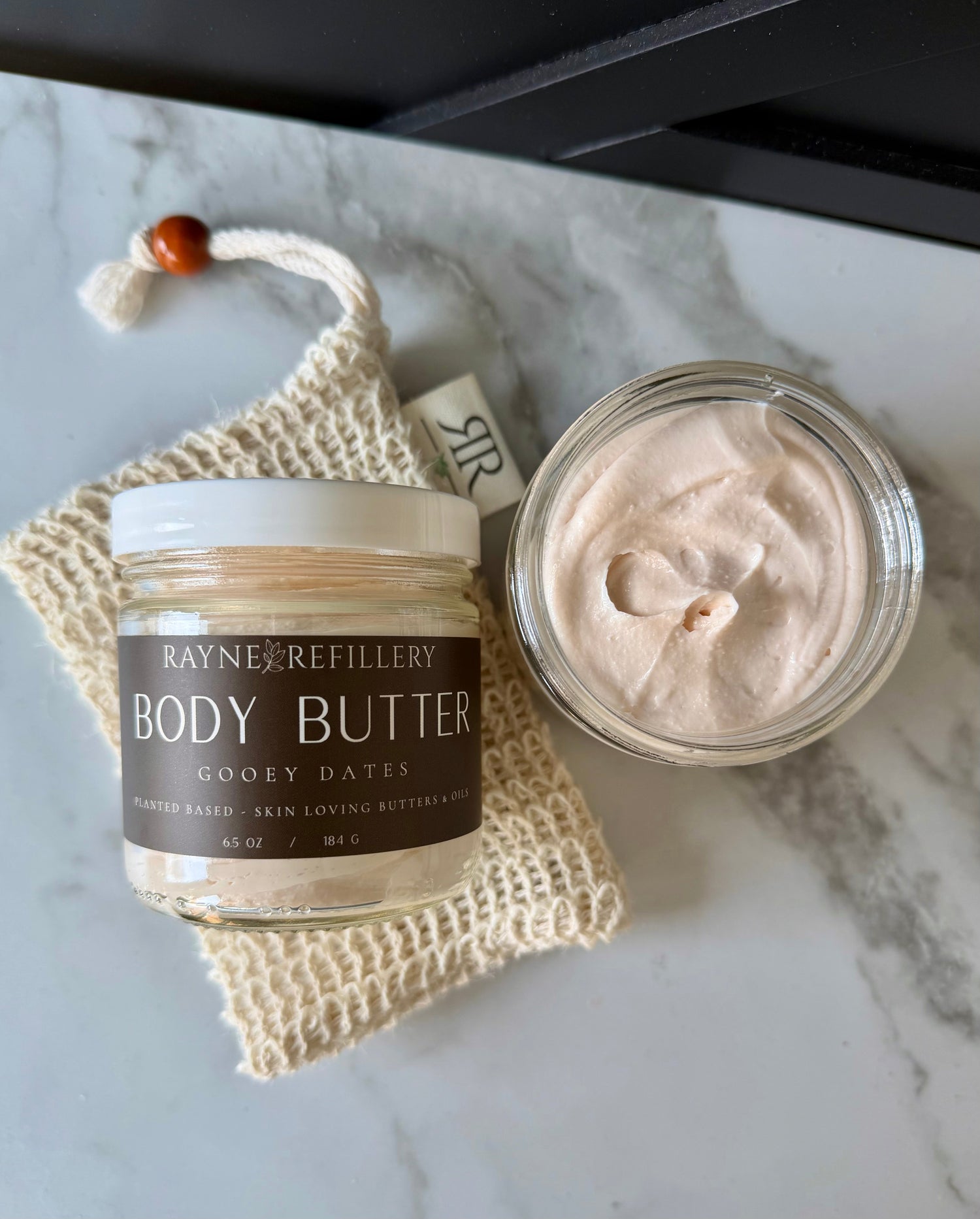 Gooey Dates Body Butter – Shea Butter & Argan Oil Caramel Vanilla Moisturizer - handmade home fragrance gift