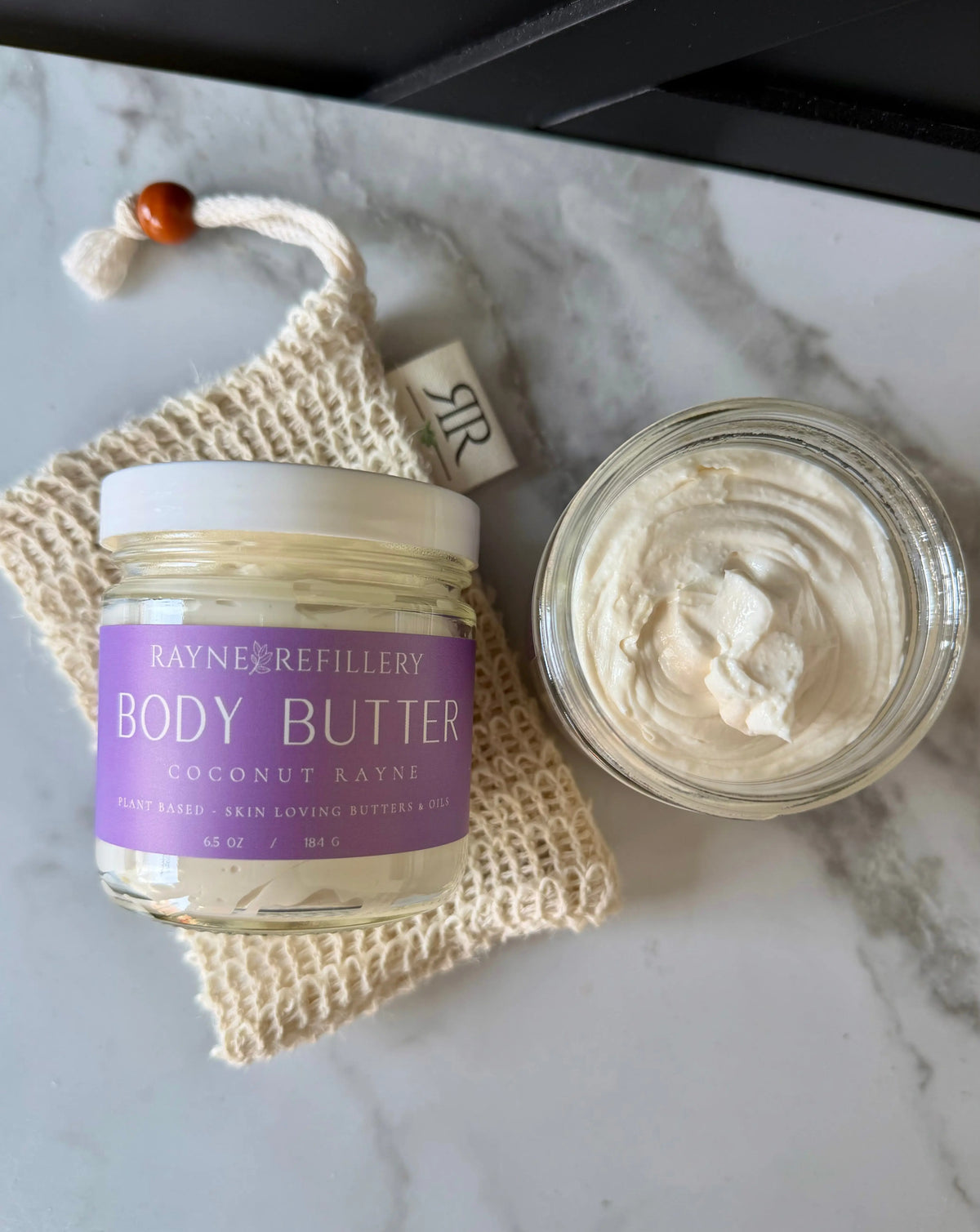 Coconut Rayne Body Butter – Shea Butter & Argan Oil Tropical Moisturizer - handmade home fragrance gift
