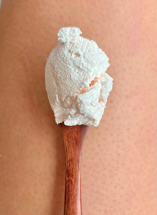 Pink Himalayan Salt Scrub - Whipped Exfoliating Body Scrub Ozone & Freesia - handmade home fragrance gift