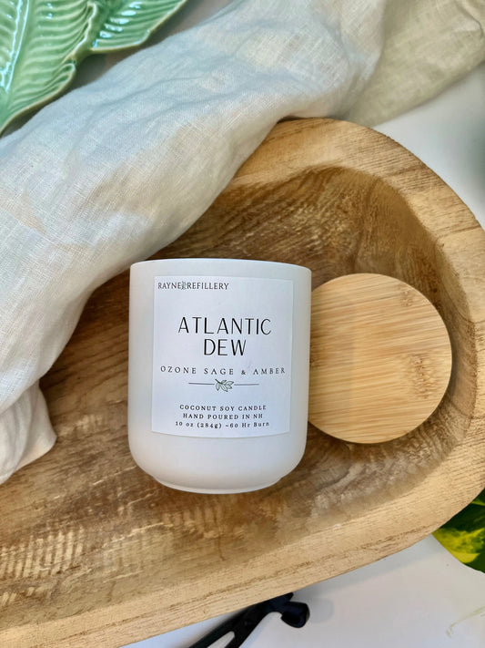 Atlantic Dew - Coconut Soy Wax Candle - handmade home fragrance gift