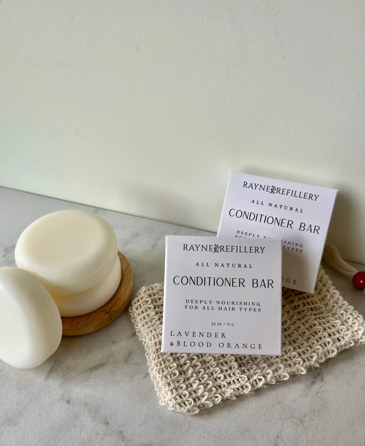 Solid Conditioner Bar – Zero Waste Hair Care for All Hair Types - handmade home fragrance gift