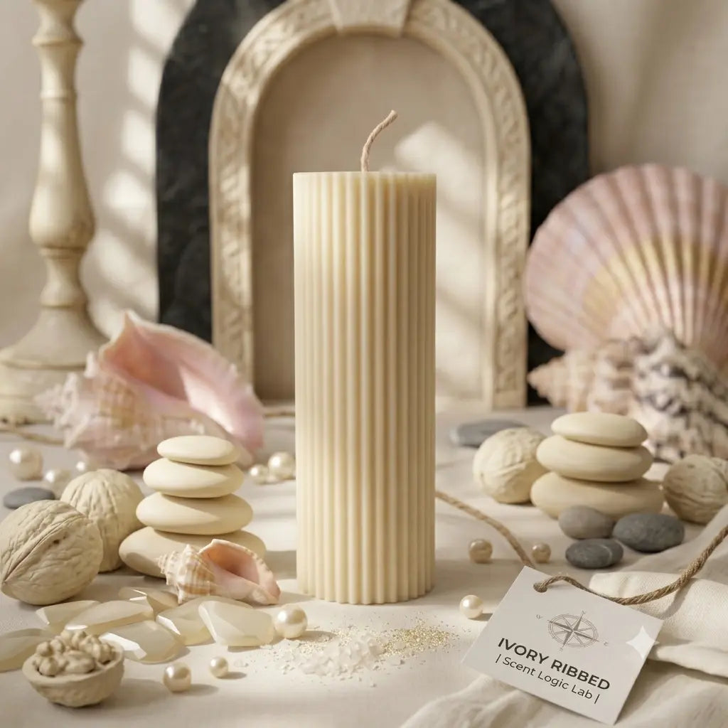 Ribbed Candle | Effortless Home Decor - handmade home fragrance gift