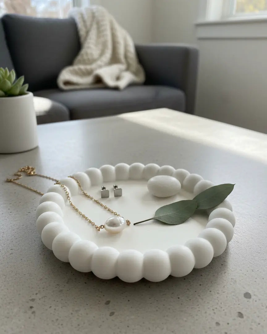 Small Bubble Trinket Dish | Handmade Jesmonite - Kind Gifts Co.