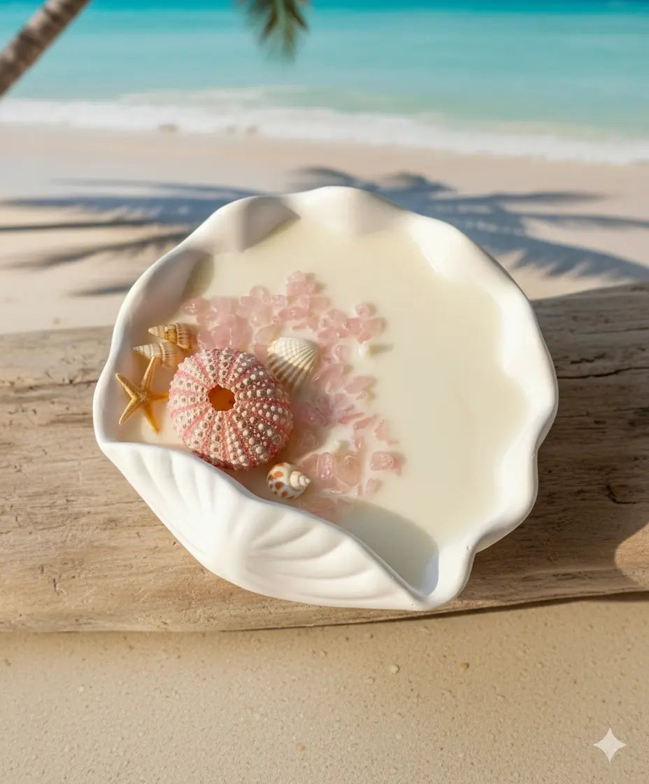Ocean's Whisper Candle | Coastal Soy Wax - handmade home fragrance gift