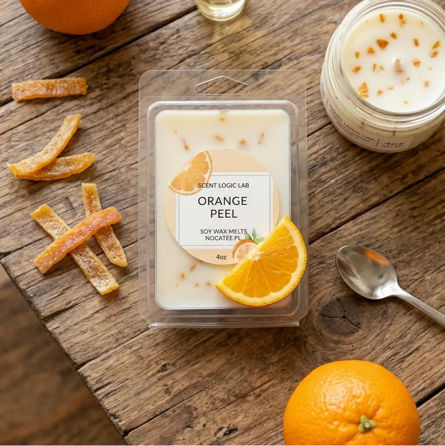 Zest the Day Away: Orange Peel Soy Wax Melts - handmade home fragrance gift
