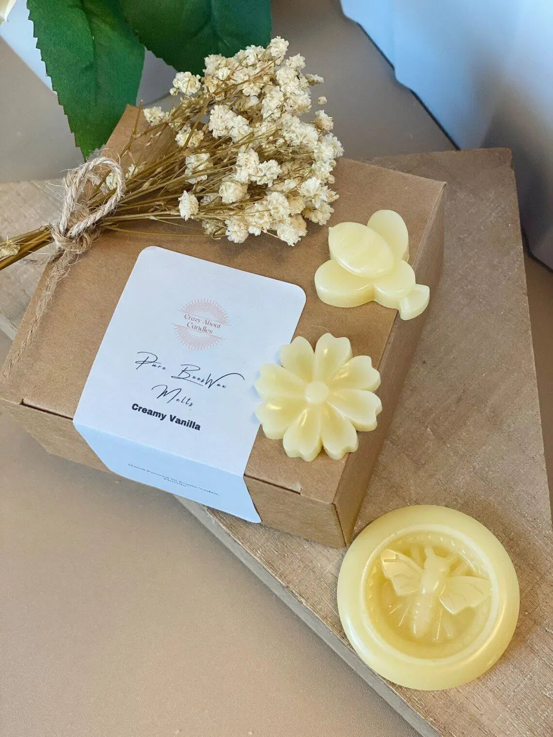 Beeswax Melts - Eco-Friendly Hand-Poured Scented Melts Set of 6 for a Natural Aroma - handmade home fragrance gift