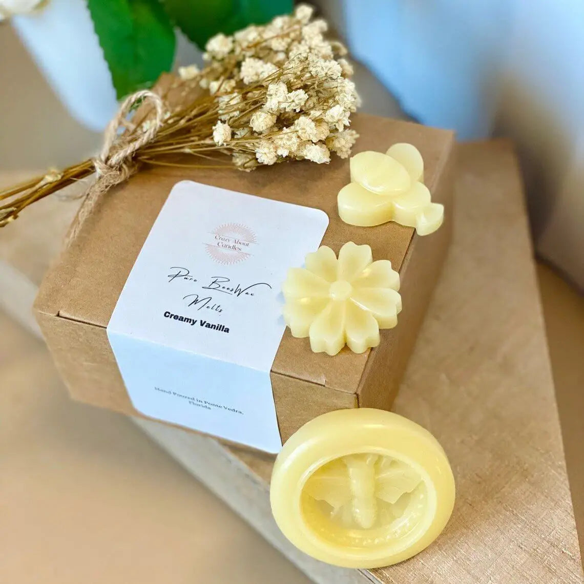 Hand Poured Wax Melts - Eco-Friendly Beeswax Scented Melts Set of 6 for a Natural Aroma - handmade home fragrance gift