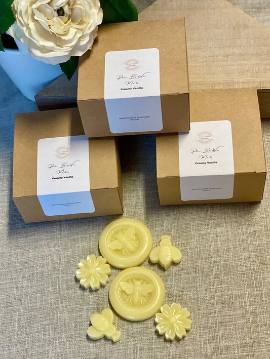 Beeswax Melts - Eco-Friendly Hand-Poured Scented Melts Set of 6 for a Natural Aroma - handmade home fragrance gift
