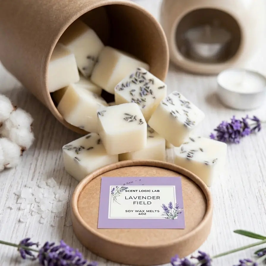 Lavender Soy Wax Melt — 4 oz Premium Soy, Flame-Free Aromatherapy - handmade home fragrance gift