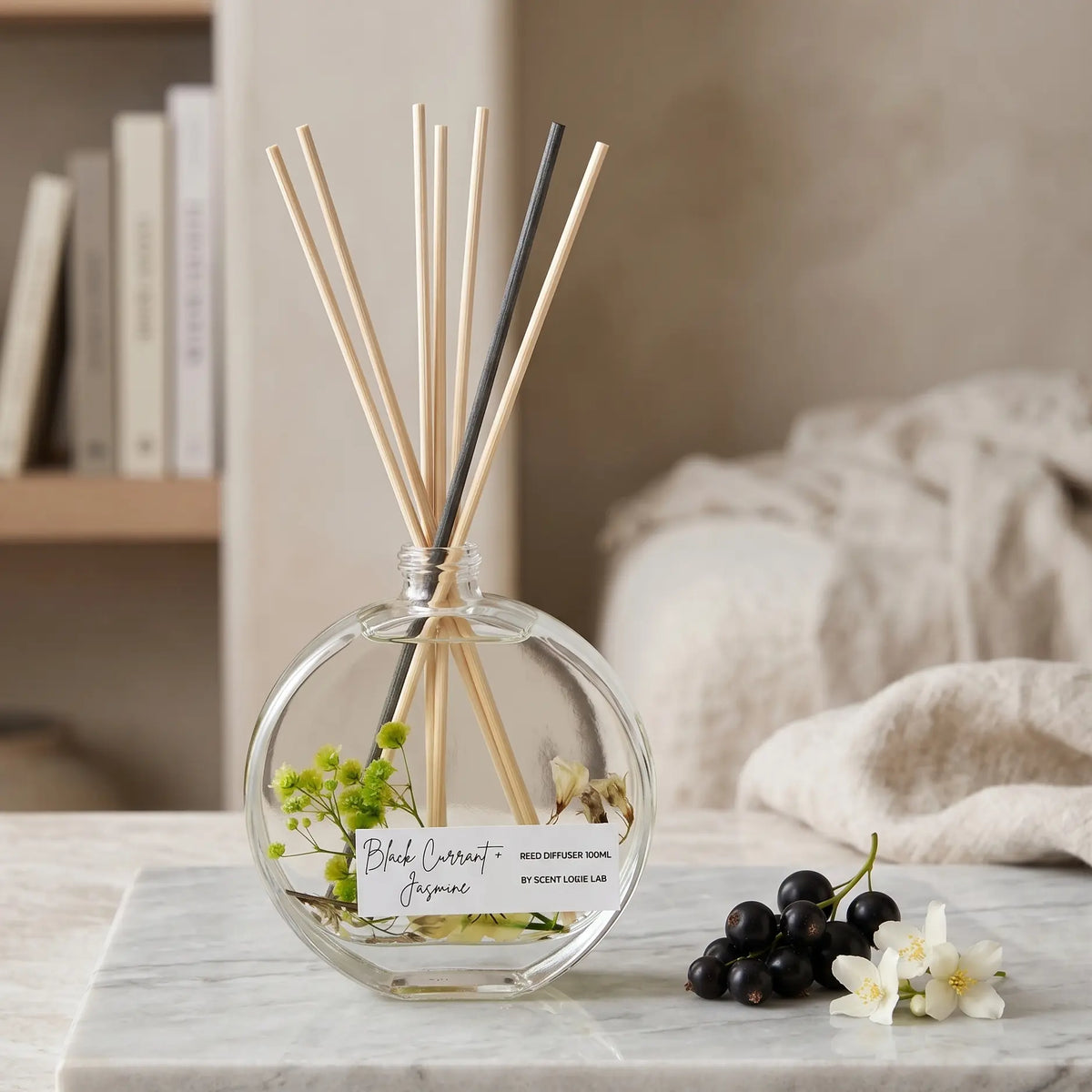 Handmade Long Lasting Reed Diffuser 100ml | Botanical Home Fragrance - handmade home fragrance gift