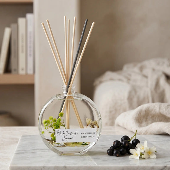 Handmade Long Lasting Reed Diffuser 100ml | Botanical Home Fragrance - handmade home fragrance gift