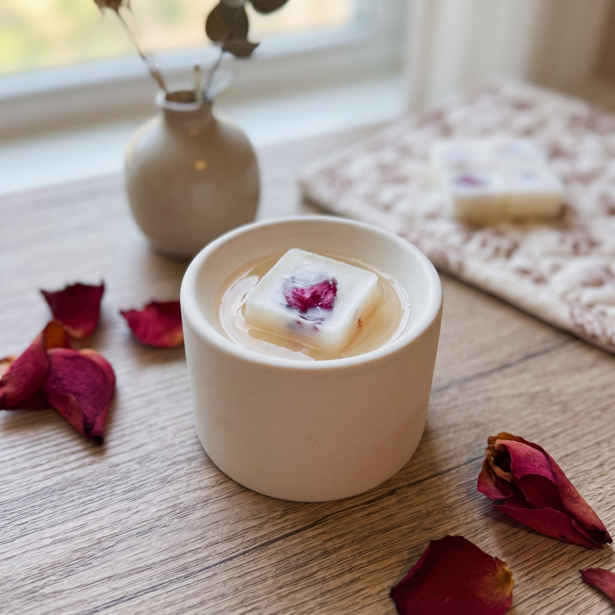 Rose Petal Soy Wax Melts Refill — 4 oz - handmade home fragrance gift