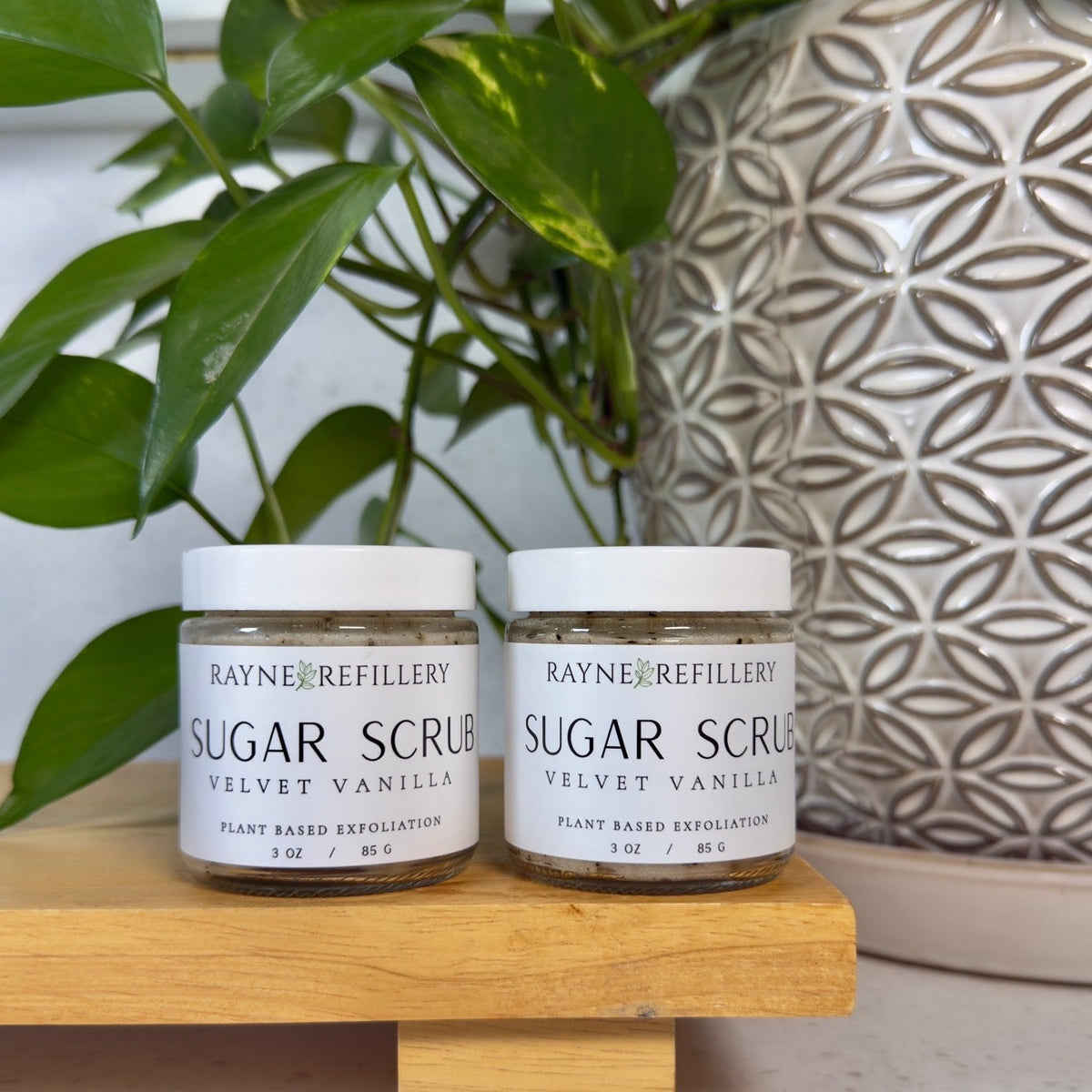 Velvet Vanilla Coffee Scrub - Whipped Exfoliating Body Scrub with Coffee