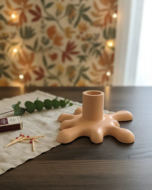 Blob Jesmonite Candle Holder | Minimalist Home Decor - Kind Gifts Co.