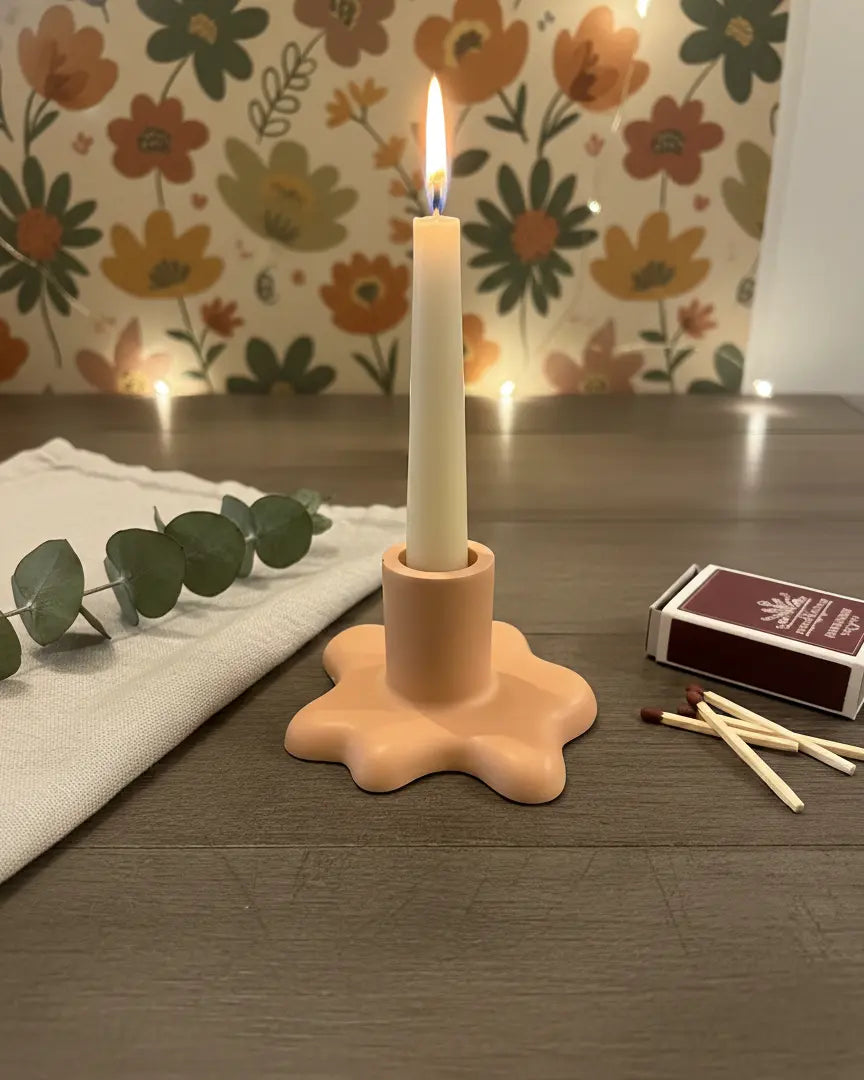 Blob Jesmonite Candle Holder | Minimalist Home Decor - Kind Gifts Co.