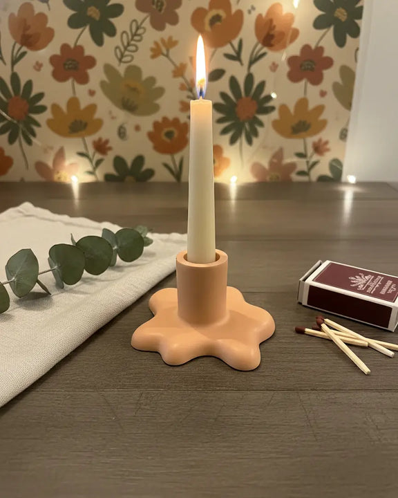 Blob Jesmonite Candle Holder | Minimalist Home Decor - Kind Gifts Co.