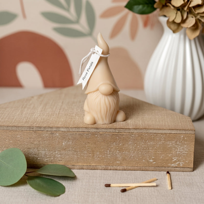 Gnome Scented Candle | Handcrafted Home Decor - handmade home fragrance gift