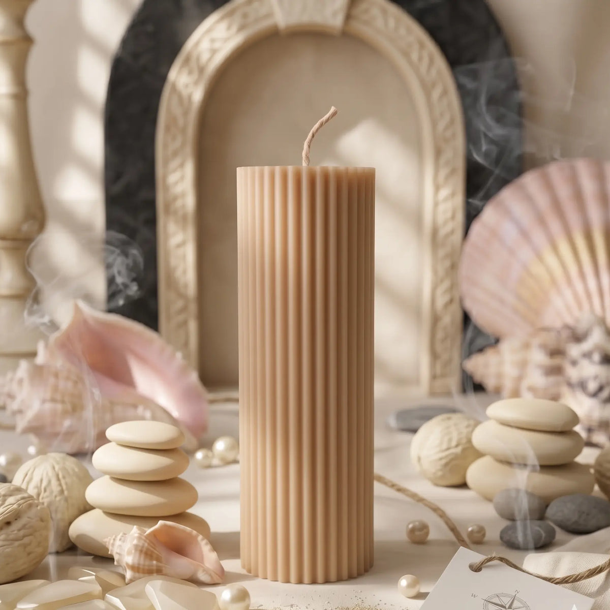 Ribbed Candle | Effortless Home Decor - handmade home fragrance gift