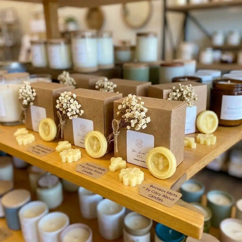 Hand Poured Wax Melts - Eco-Friendly Beeswax Scented Melts Set of 6 for a Natural Aroma - handmade home fragrance gift