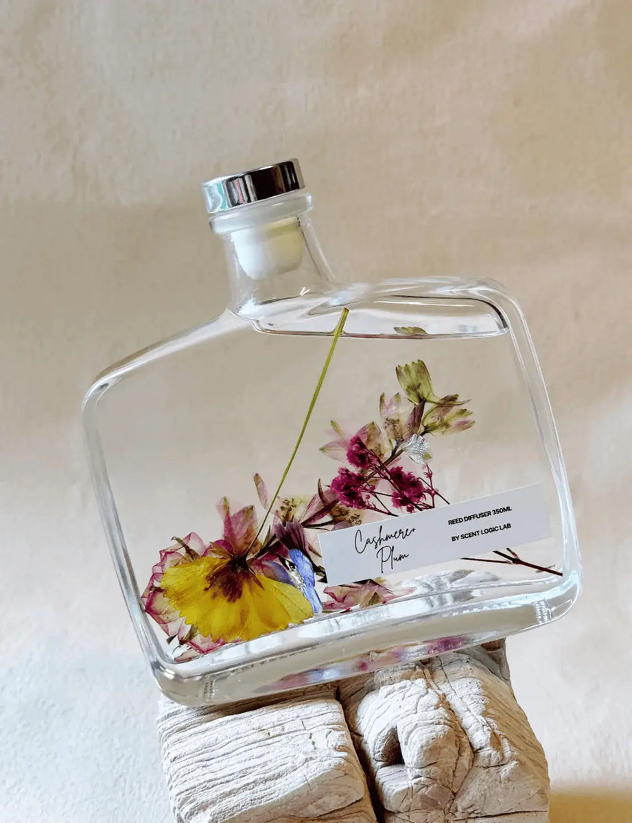 Handmade Botanical Reed Diffuser 12 OZ - Premium Aromatherapy Decor - handmade home fragrance gift