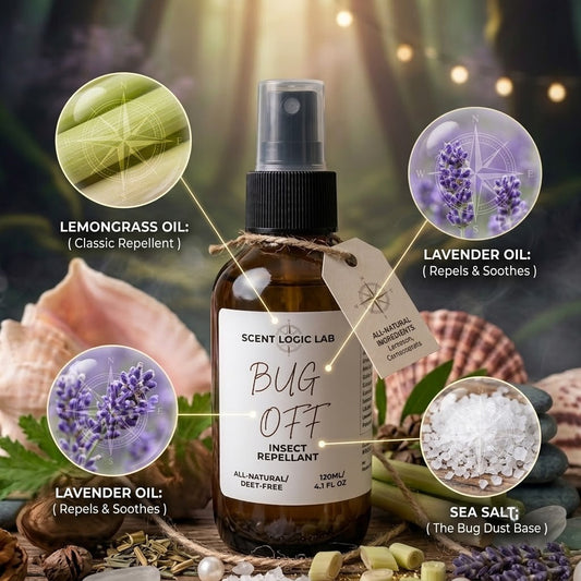 Bug Off All-Natural Insect Repellent (120mL / 4.1 FL OZ) - handmade home fragrance gift