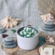 Cactus Jar Candle — Seafoam Bubble Succulent | Soy Wax, Handmade in USA - handmade home fragrance gift