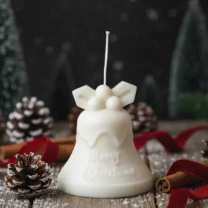 Tall Bell Christmas Candle for Elegant Holiday Décor