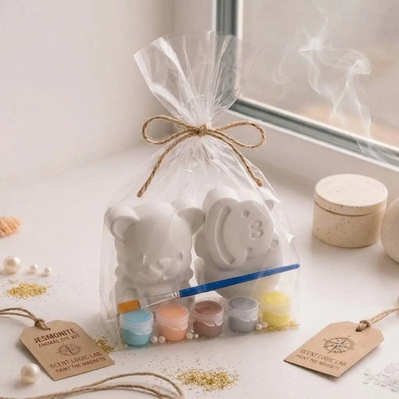 DIY Animal Magnets Kit | Jesmonite Paint-Your-Own Craft Set - handmade home fragrance gift