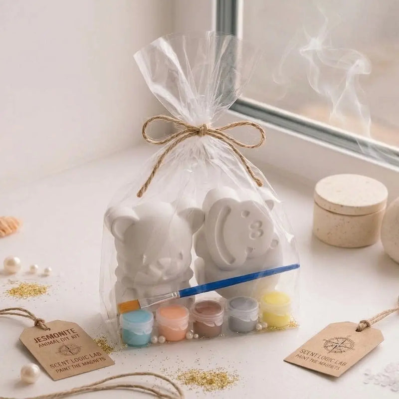 DIY Animal Magnets Kit | Jesmonite Paint-Your-Own Craft Set - handmade home fragrance gift