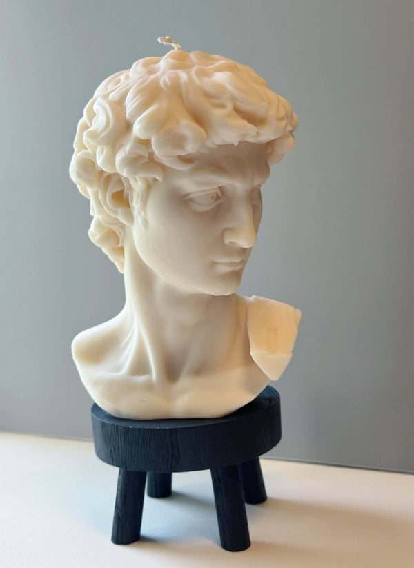 David Head Sculptural Candle | 11" Bust - handmade home fragrance gift