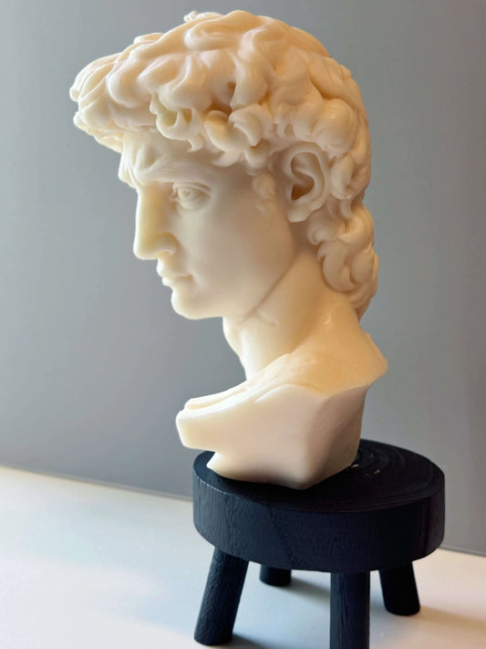 David Head Sculptural Candle | 11" Bust - handmade home fragrance gift