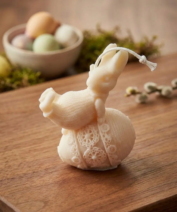 Easter Bunny Egg Candle - Handcrafted Soy Wax - Kind Gifts Co.