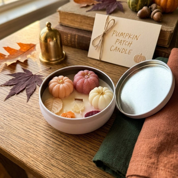 Pumpkin Patch Seasonal Soy Candle - Seasonal Soy Wax Candle for Home Decor and Gifting - handmade home fragrance gift