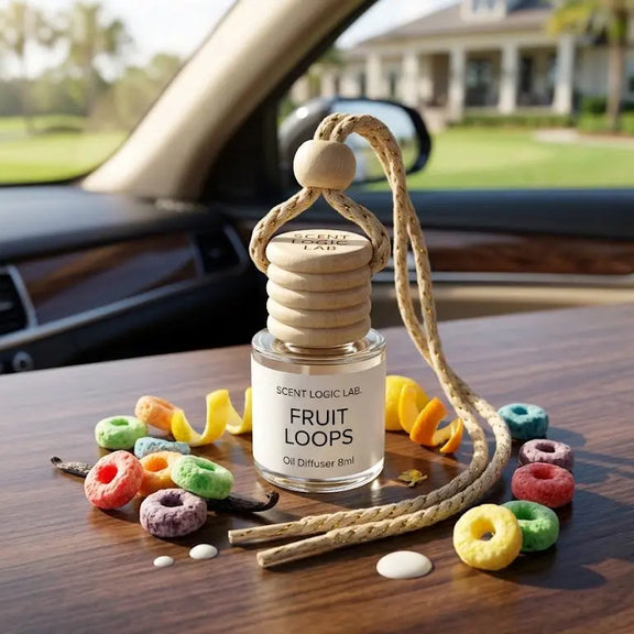 Luxury 8ml Car Diffuser in Fruity Scents - handmade home fragrance gift