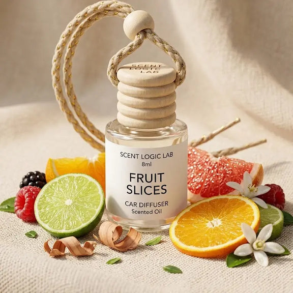 Luxury 8ml Car Diffuser in Fruity Scents - handmade home fragrance gift