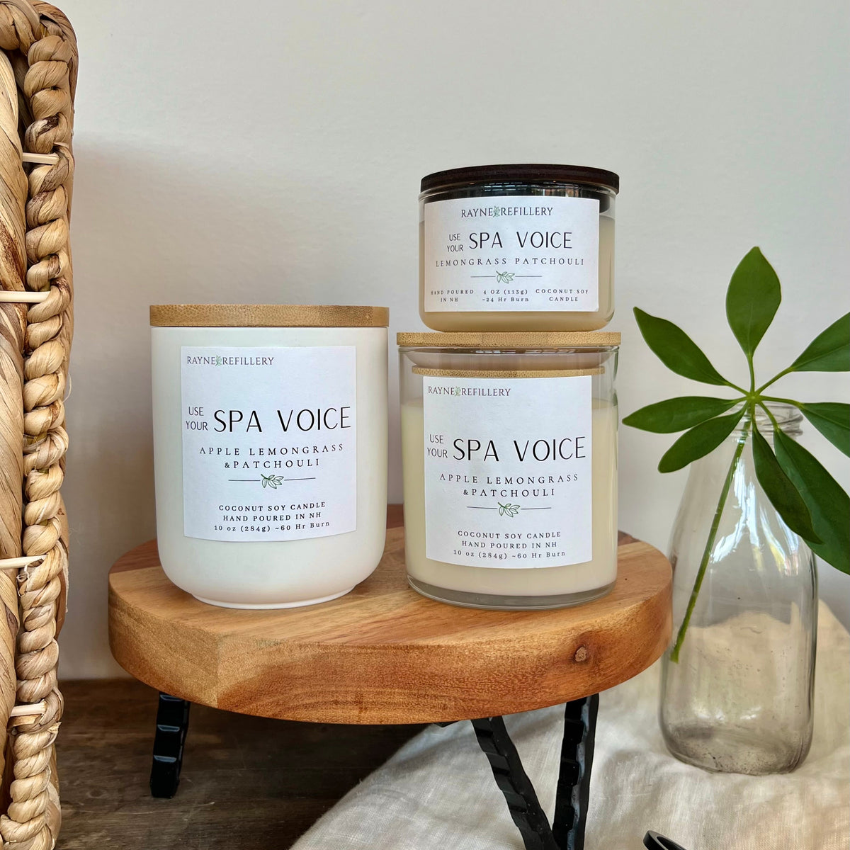 Use Your Spa Voice – Natural Eco-Friendly Coconut Soy Candle
