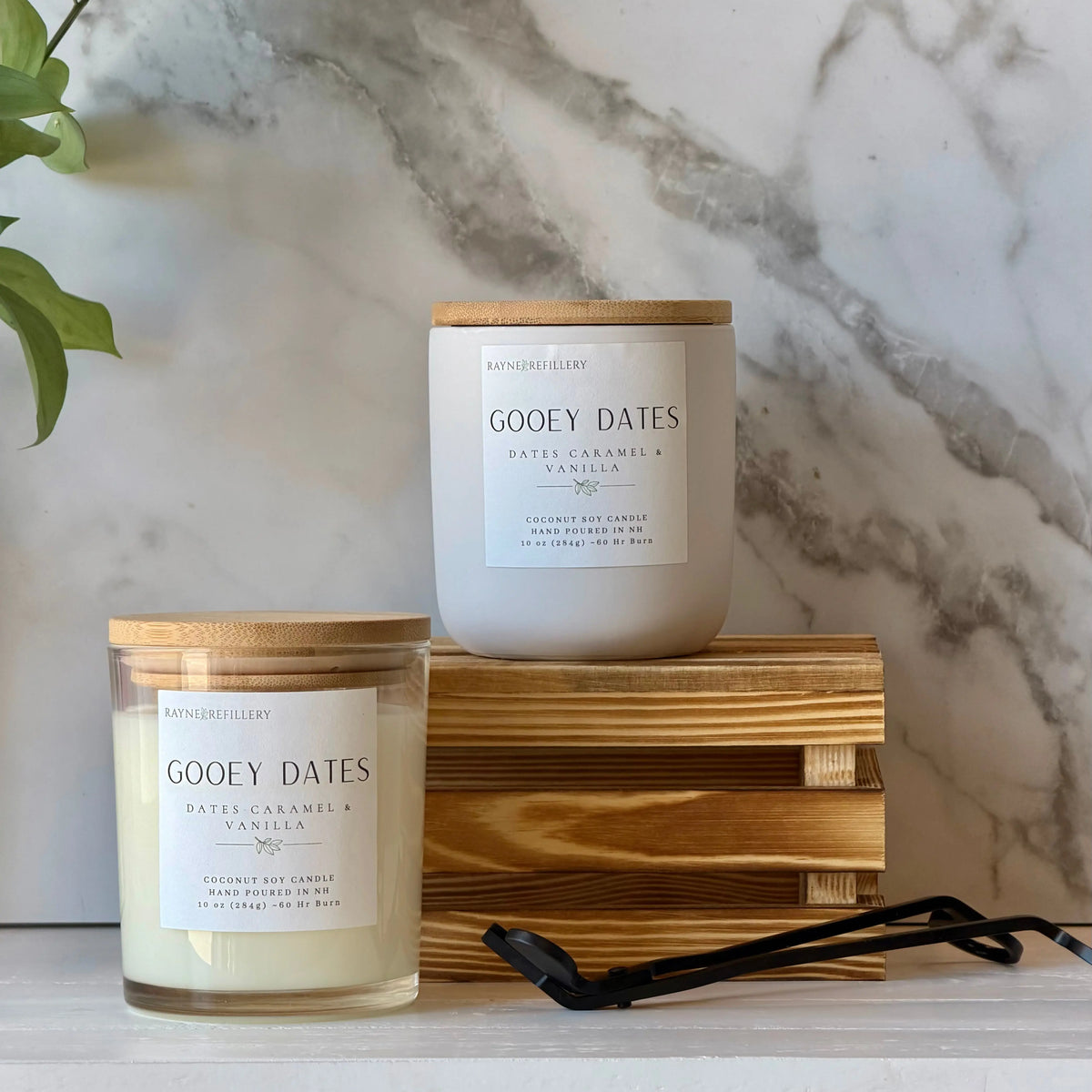 Gooey Dates - Coconut Soy Wax Candle - handmade home fragrance gift