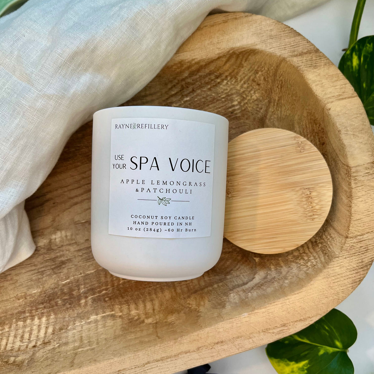 Use Your Spa Voice – Natural Eco-Friendly Coconut Soy Candle
