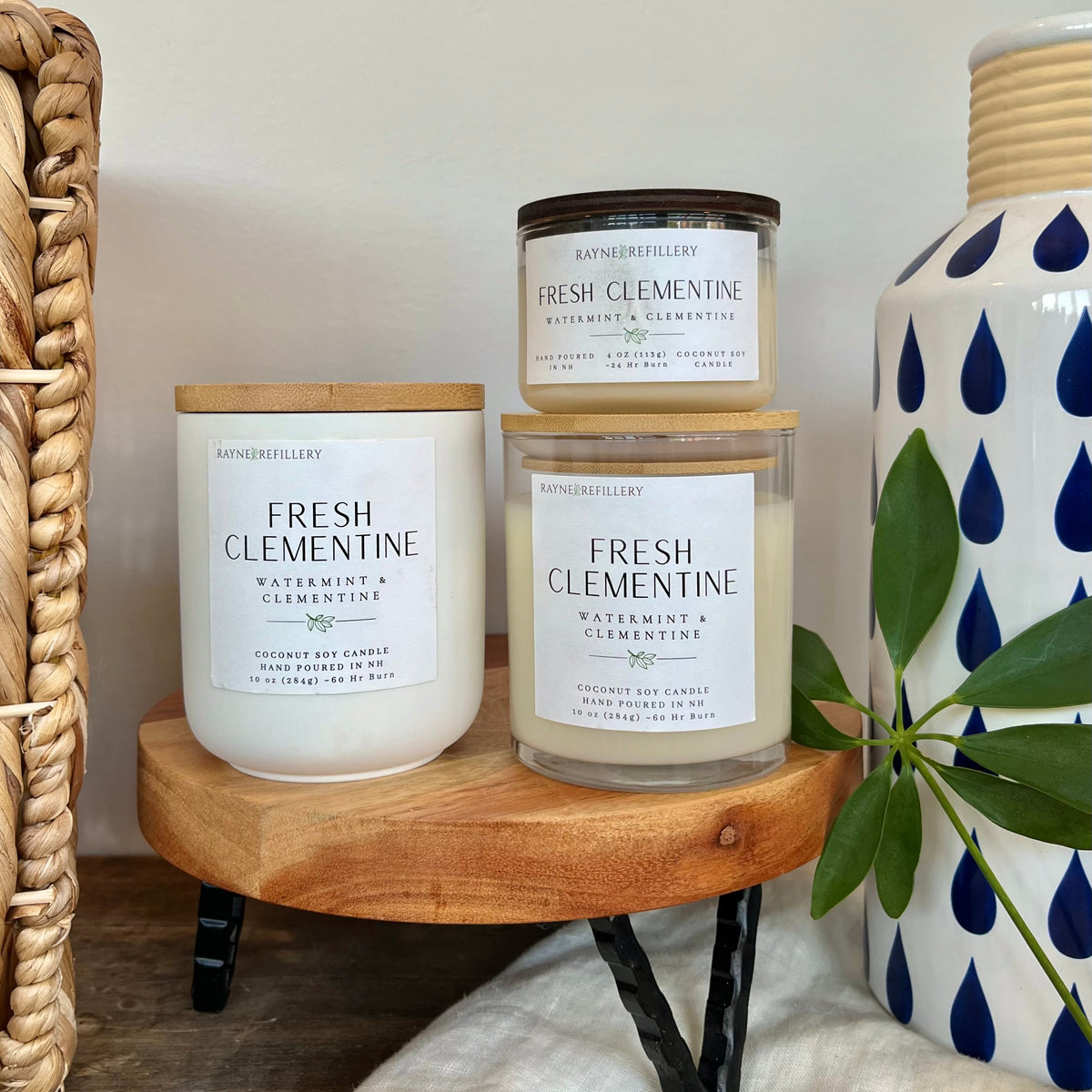 Fresh Clementine – Eco-Friendly Vegan Coconut Soy Candle