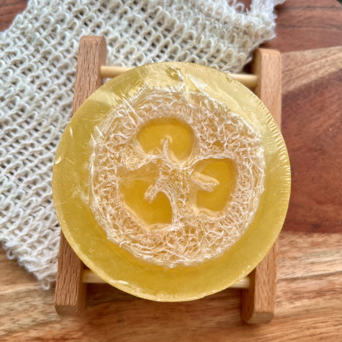 Loofah Soap Bar – Pineapple Sage | Exfoliating Handmade Soap