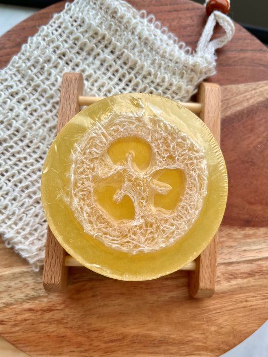 Loofah Soap Bar – Pineapple Sage | Exfoliating Handmade Soap