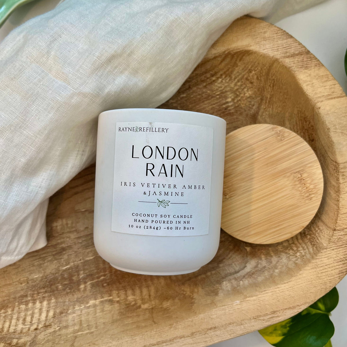 London Rain – Natural Clean Burning Coconut Soy Candle