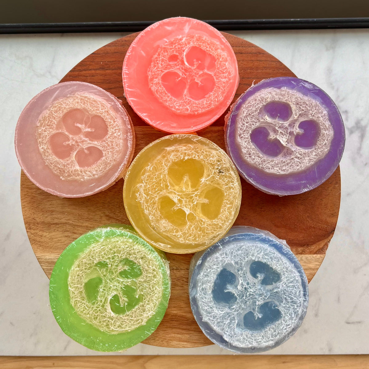 Loofah Soap Bar – Mystical Sea | Exfoliating Vegan Soap
