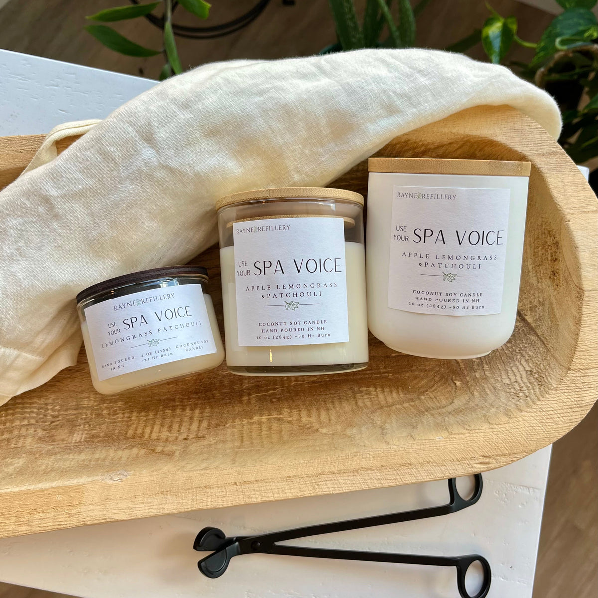 Use Your Spa Voice – Natural Eco-Friendly Coconut Soy Candle
