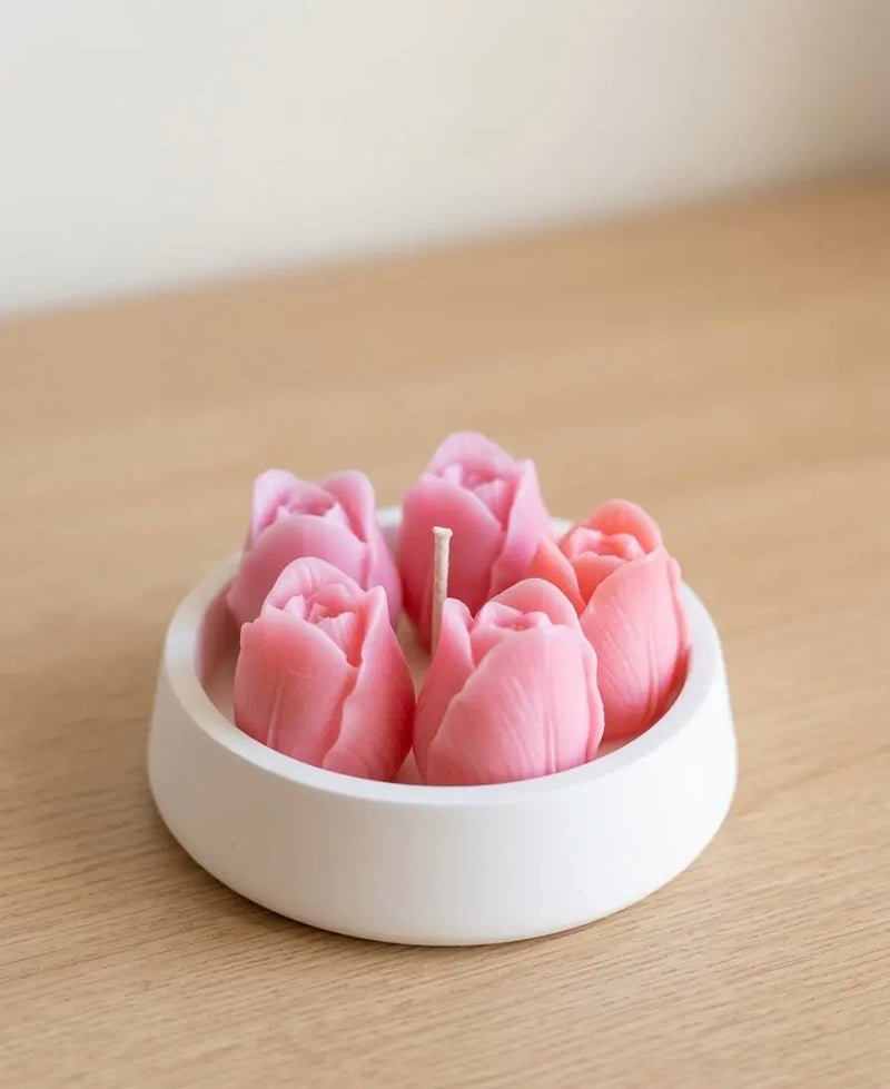 The Tulip Blossom Candle | Hand-Poured Luxury - handmade home fragrance gift