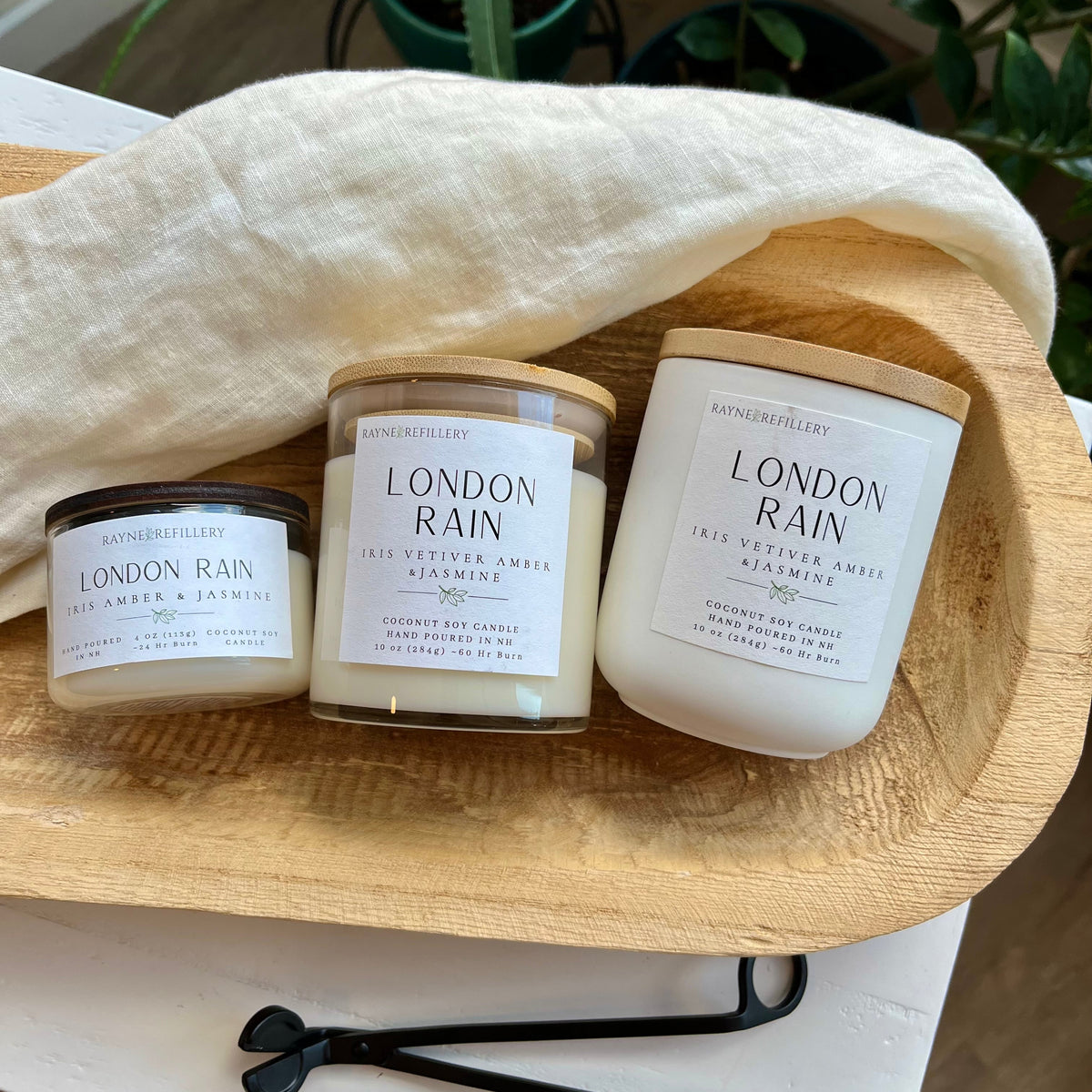 London Rain – Natural Clean Burning Coconut Soy Candle