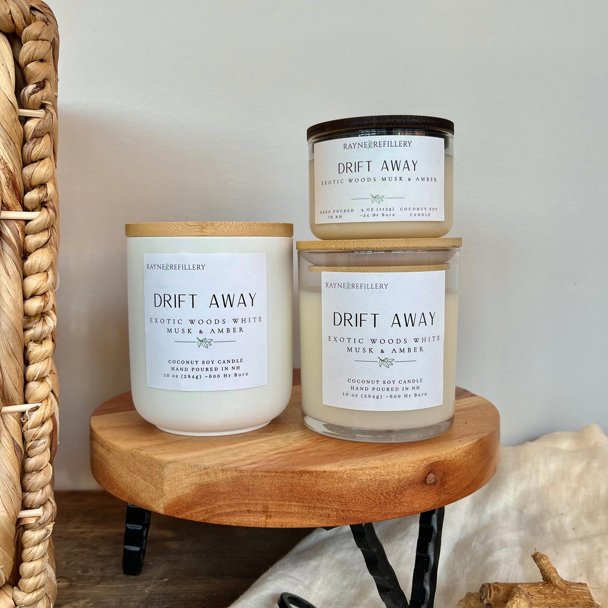 Drift Away – Clean Burning Natural Coconut Soy Candle