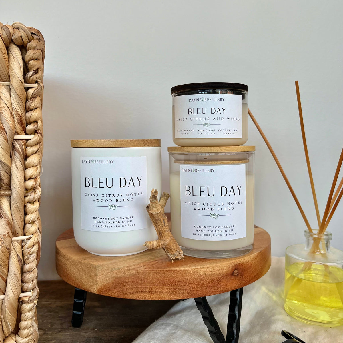 Bleu Day – Natural Handmade Coconut Soy Candle
