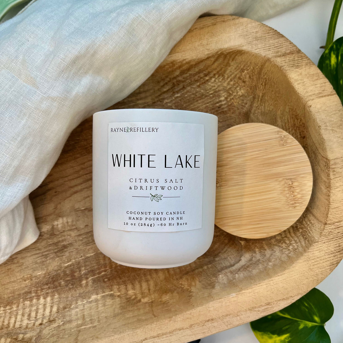 White Lake – Handmade Natural Coconut Soy Candle | New Hampshire